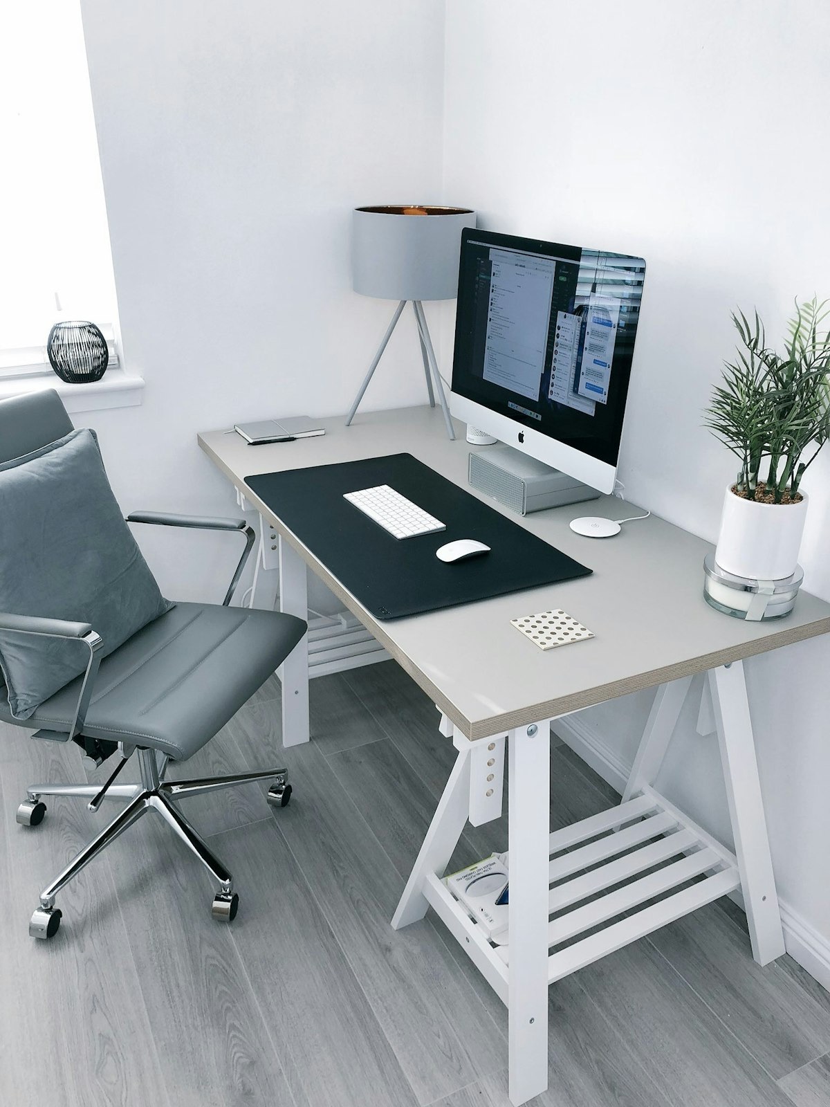 Clean minimal desk setup demonstrating less-is-more philosophy
